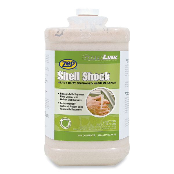 Shell Shock Heavy Duty Soy-Based Hand Cleaner, Cinnamon, 1 Gal Bottle, 4/carton