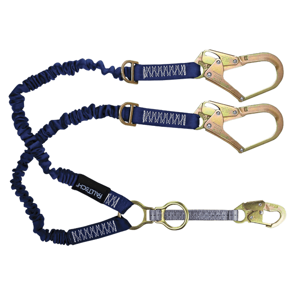 4�' to 6' ElasTech� Energy Absorbing Lanyard, Double-leg with SRL and Rescue D-rings (8240Y32D2R)