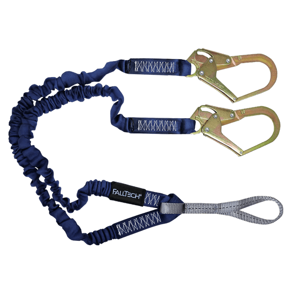 4�' to 6' ElasTech� Energy Absorbing Lanyard, Double-leg with Choke-loop (8240Y3L)