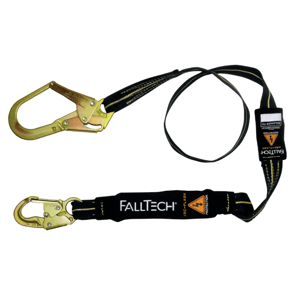 6' Arc Flash Energy Absorbing Lanyard, Single-leg with Steel Connectors (82423AF)