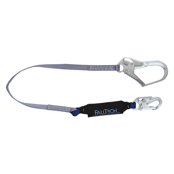 4' ViewPack� Energy Absorbing Lanyard, Single-leg with Steel Connectors (82543)