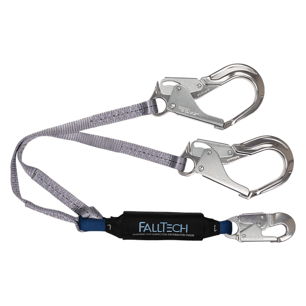 4' ViewPack� Energy Absorbing Lanyard, Double-leg with Aluminum Connectors (8260734A)