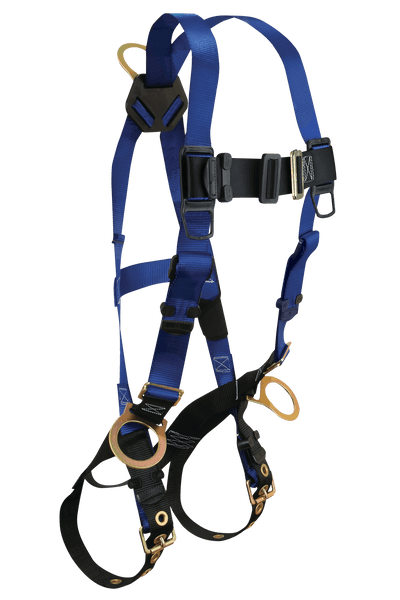 Contractor 3D Standard Non-belted Full Body Harness, Tongue Buckle Leg Adjustment (7018)
