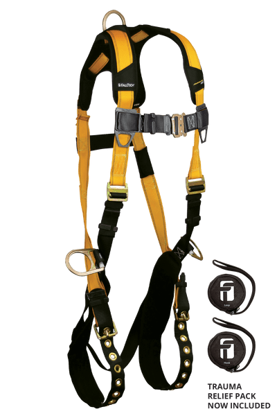 Journeyman Flex� Steel 3D Standard Non-belted Full Body Harness, Tongue Buckle Leg Adjustment (7023)