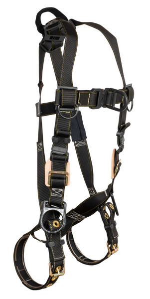 Arc Flash Nylon 4D Climbing Non-belted Looped Full Body Harness, Tongue Buckle Leg Adjustment (8087CFD)