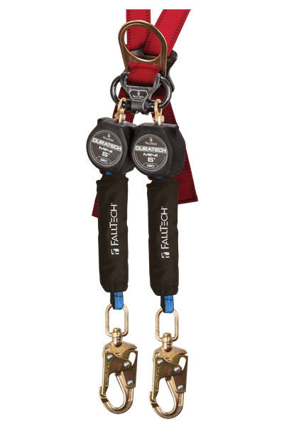 6' DuraTech� Mini Class 1 Personal SRL-P with Steel Swivel Snap Hooks, Includes Steel Dorsal Connecting Carabiner (72706TB2)