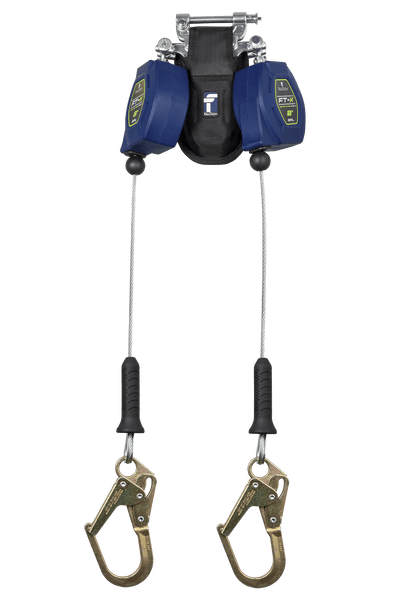 8' FT-X� Cable Class 2 Leading Edge Personal SRL-P, Twin-leg with Steel Mini Rebar Hooks (82808TP0)