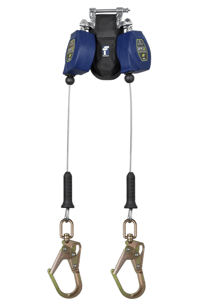 8' FT-X� Cable Class 2 Leading Edge Personal SRL-P, Twin-leg with Steel Swivel Mini Rebar Hook (82808TP0S)