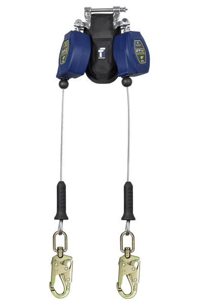 8' FT-X� Cable Class 2 Leading Edge Personal SRL-P, Twin-leg with Steel Swivel Snap Hooks (82808TP2)