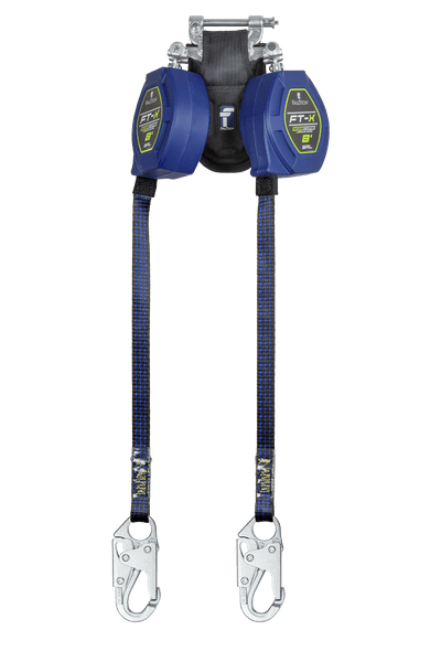 8' FT-X� EdgeCore� Class 2 Leading Edge Personal SRL-P, Twin-leg with Steel Snap Hooks (84108TP1)