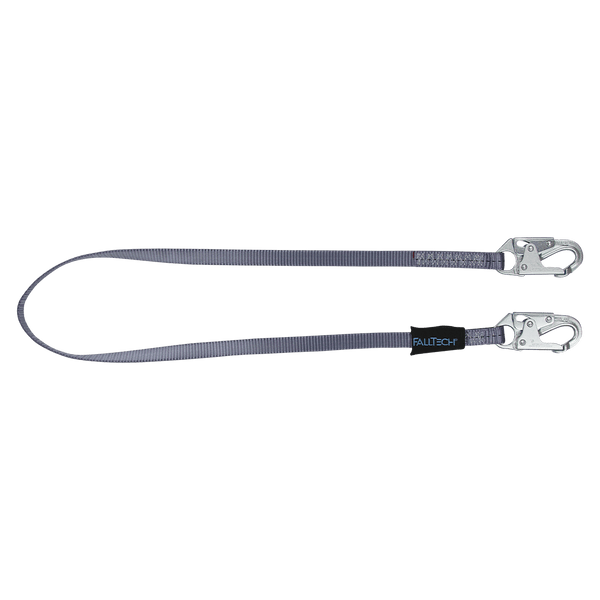 8' Web Restraint Lanyard, Fixed-length with Steel Snap Hooks (82068)