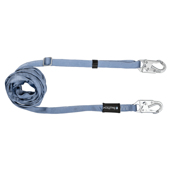 11' to 20' Adjustable Length Restraint Lanyard with Steel Snap Hooks (820920)