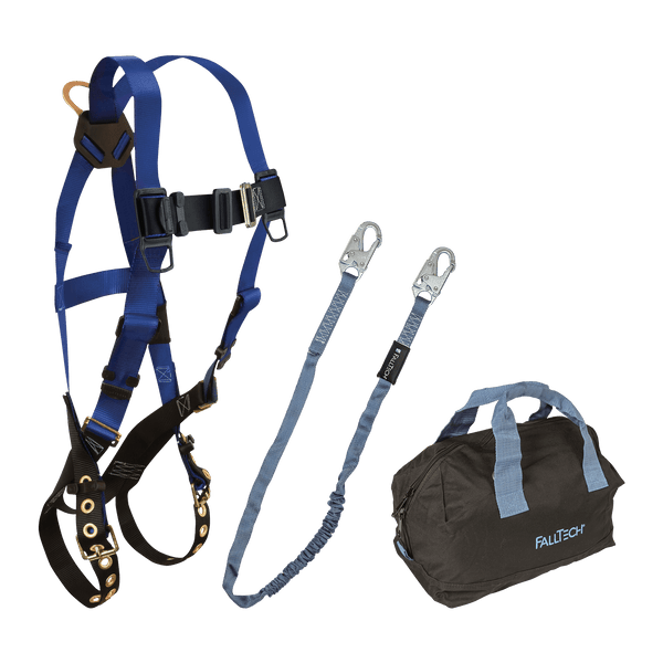 Harness and Lanyard 3-pc Kit Including Small Storage Bag (7015, 8256LT, 5005P) (KIT156LT5P)