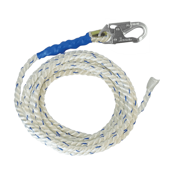 Premium Polyester Blend Vertical Lifeline with Thimble-eye and Back Splice (8126)
