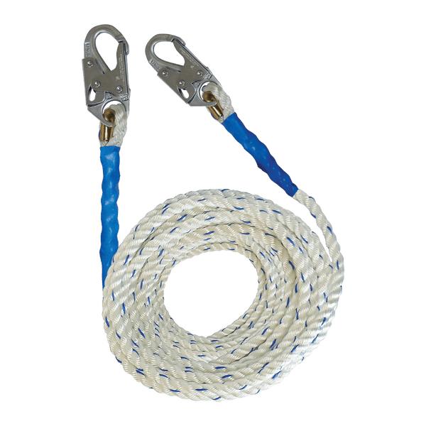 50' Construction-Grade Vertical Lifeline with Taped End (8149T)