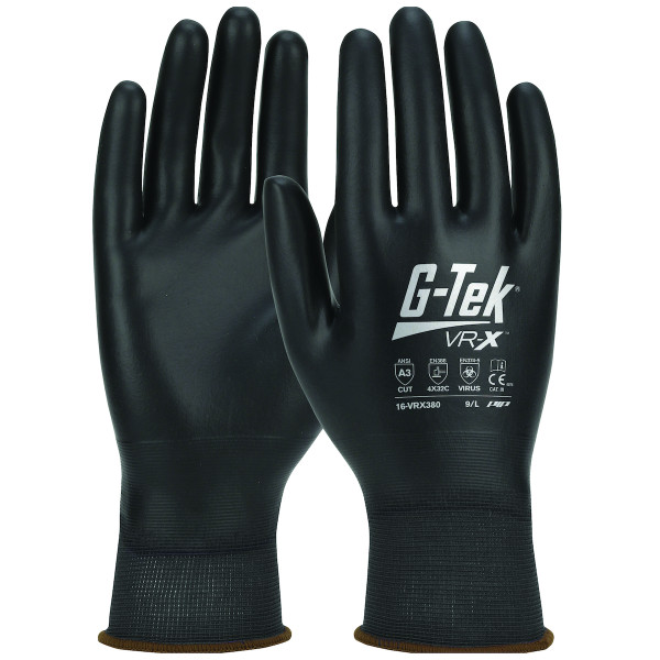 Seamless Knit PolyKor® Blended Glove with Polyurethane Advanced Barrier Coating Protection  Touchscreen Compatible (16-VRX380)