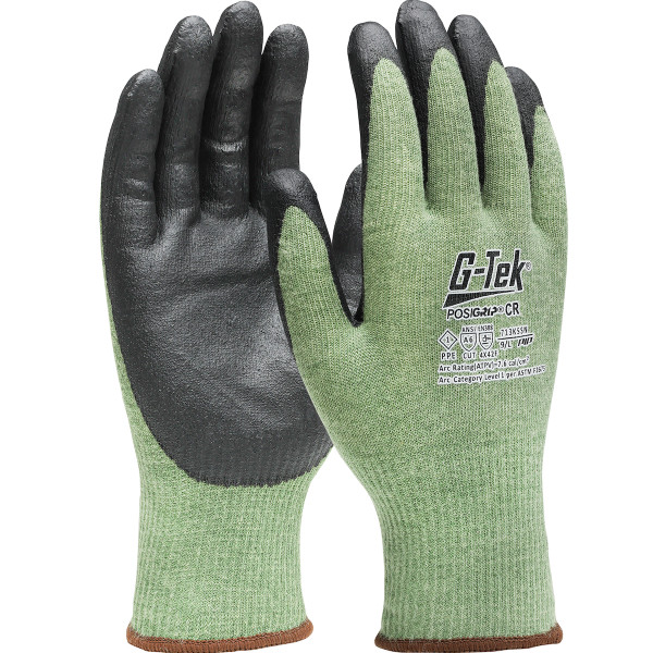 AR Seamless Knit PolyKor®/Aramid Blend Glove with Nitrile Foam Coated Grip on Palm & Fingers (713KSSN)