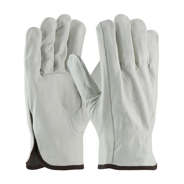 Regular Grade Top Grain Cowhide Leather Drivers Glove - Keystone Thumb (68-163)