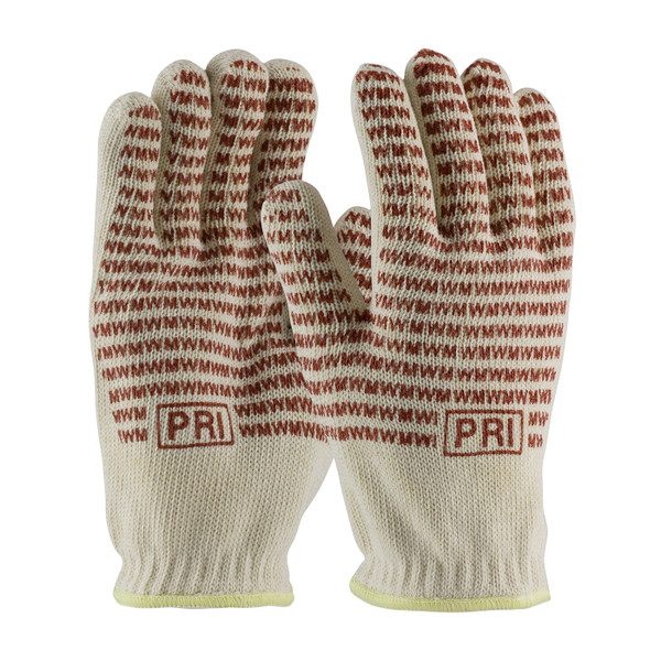 Double-Layered Cotton Seamless Knit Hot Mill Glove with Double-Sided EverGrip Nitrile Coating - 24 oz (43-502)