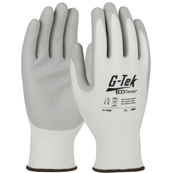 Seamless Knit Recycled Yarn / Spandex Blended Glove with Nitrile Coated Foam Grip on Palm & Fingers (31-330R)