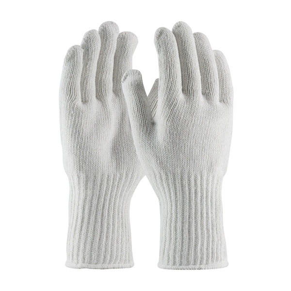 Extra Heavy Weight Seamless Knit Cotton/Polyester Glove - White with Extended Cuff (35-CB604)