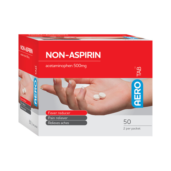 AEROTAB™ Non-Aspirin Tablets 50/box