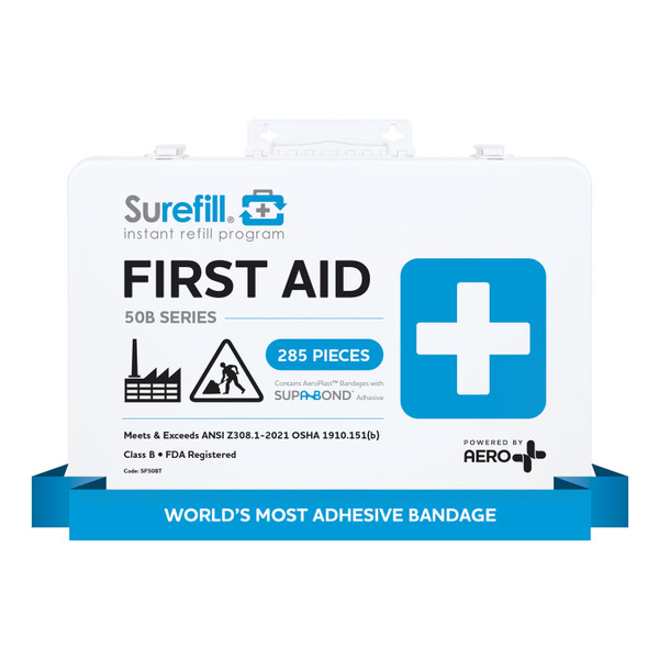 SUREFILL™ 50 ANSI 2021 B First Aid Kit - Metal Case