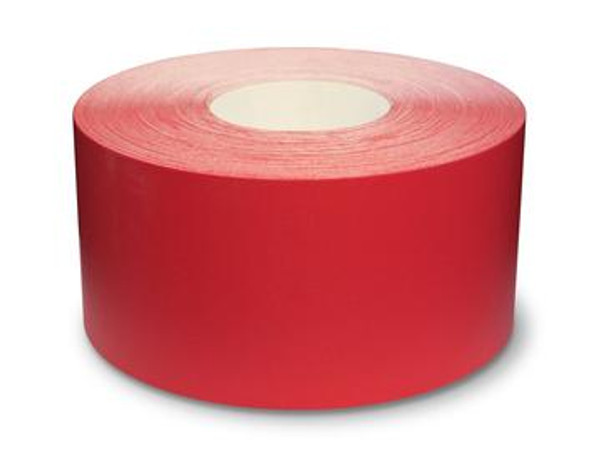 Durable Floor Tape, 4" x 100-ft., 30-mil Adhesive Vinyl, Red