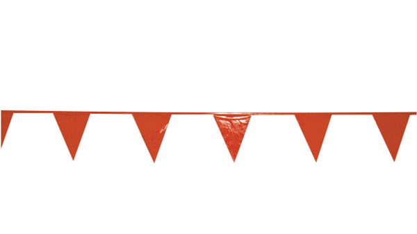 Pennant Flag Tape, 60-ft., Red/Orange