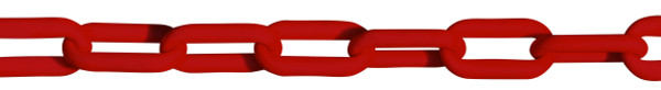 Plastic Chain, Red, 100-ft