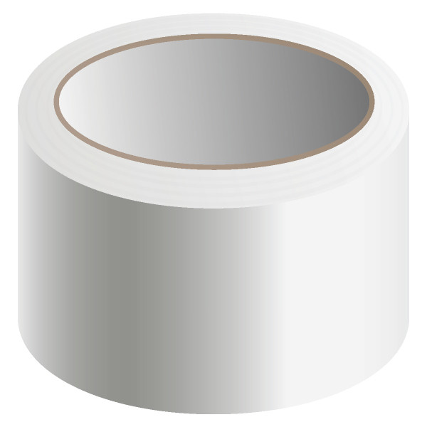 Reflective Marking Tape, 4" x 30-ft., 6-mil Adhesive Vinyl, White