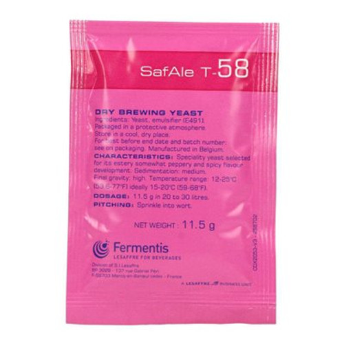 T-58 SafAle Dry Brewing Yeast 11.5g