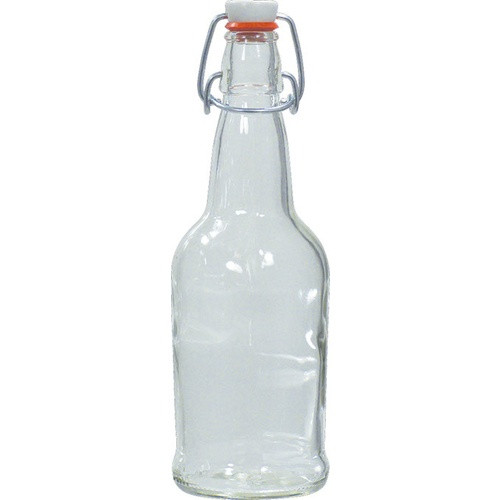 E.Z. Cap Swing Top Bottle Clear 16oz each