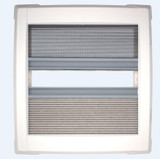 MPK 280 x 280mm 4 Way Roof Vent - White With Tinted Dome