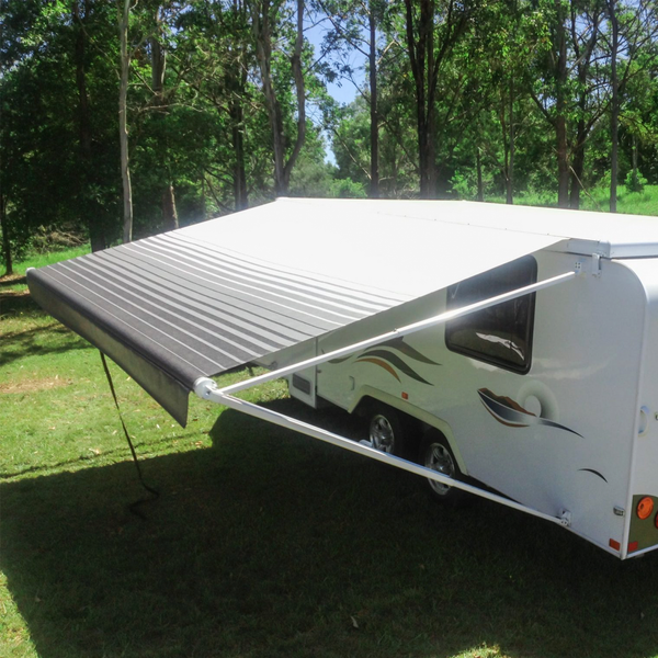 Aussie Traveller Sunburst Eclipse Roll Out awnings 16' - Black - RV ...