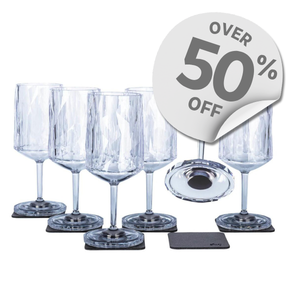 Silwy Magnetic Plastic Glass - Wine 0.3l Set of 6