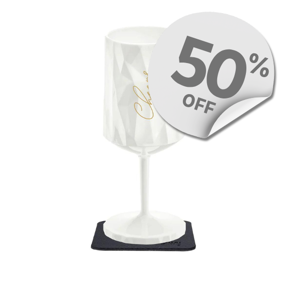 Silwy Magnetic Plastic Glass - Wine - Cheers