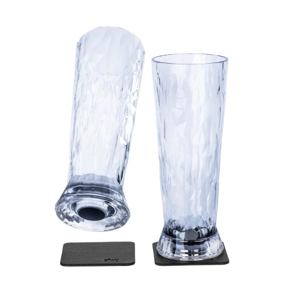 Silwy Magnetic Plastic Glass - Beer - 2Pk