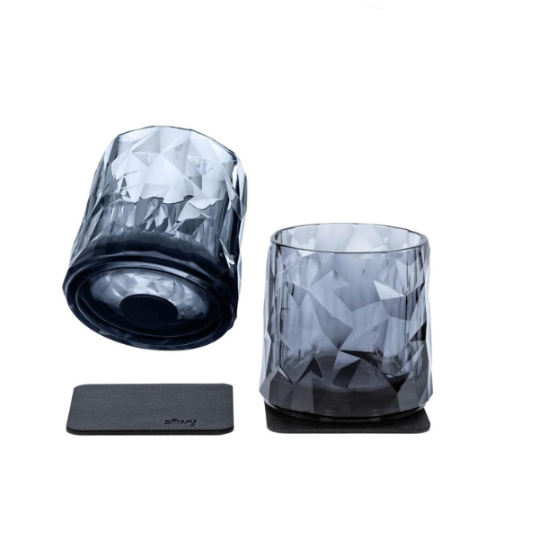 Silwy Magnetic Plastic Glass - Tumbler Grey - 2Pk