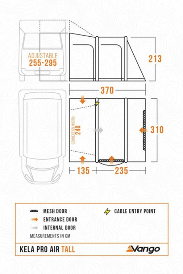 Vango Kela Pro Air Tall Drive Away Awning.