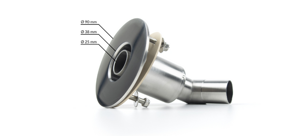 Autoterm 3 Exhaust Adapter For Through Hull Exhaust Fitting (Fixed Bolts)