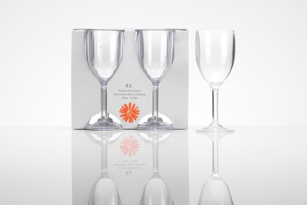 Flamefield Wine Goblet - Clear 4pk