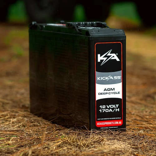 KickAss 12V 170Ah AGM Slimline Deep Cycle Battery