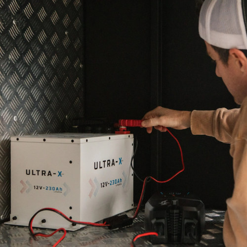 KickAss Smart 12V 230Ah Ultra-X Lithium Compact Deep Cycle Battery LiFePO4 - Arctic White