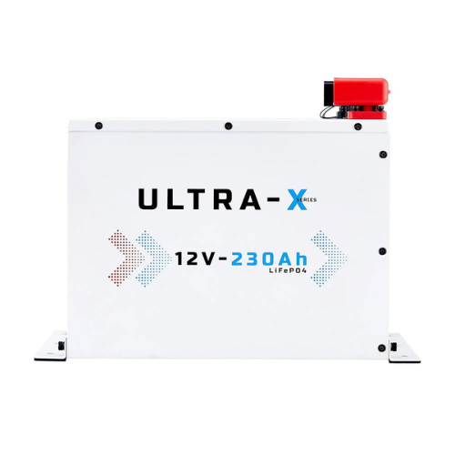 KickAss Smart 12V 230Ah Ultra-X Lithium Compact Deep Cycle Battery LiFePO4 - Arctic White