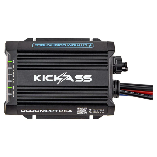 KickAss Smart 12V/24V 25A DCDC Charger With Solar MPPT + Integrated Bluetooth + Pre-Wired Anderson