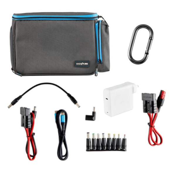 KickAss KickCharge Powerhub Portable Power Pack for Camping - 30Ah / 380Wh