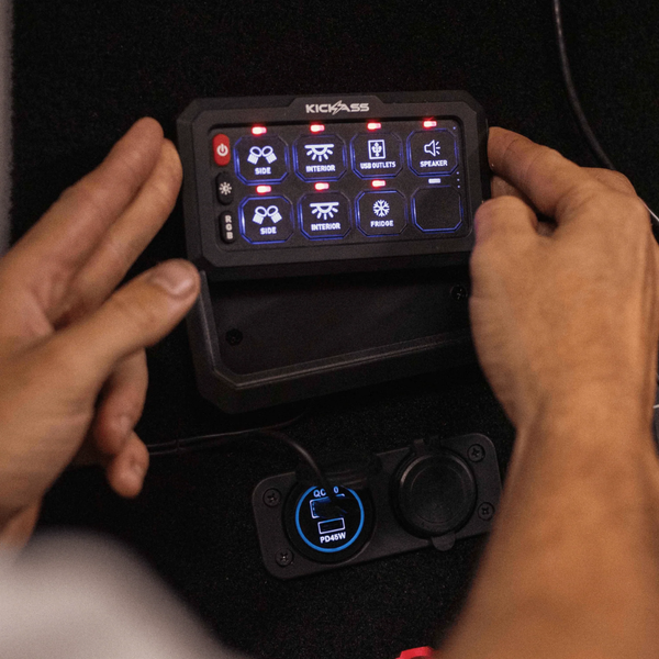 KickAss 12/24V 8 Gang Wireless Switch Panel