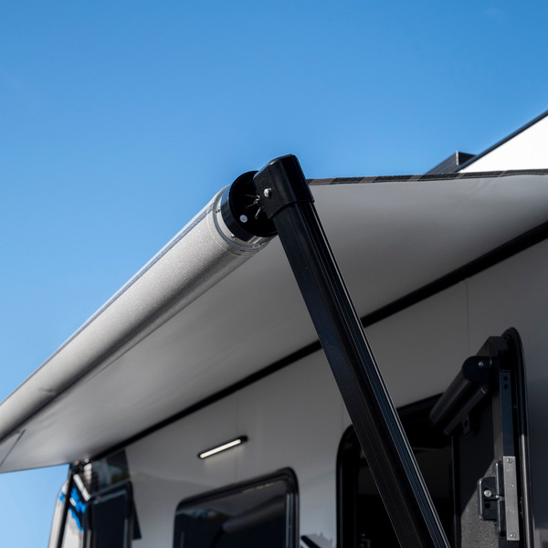 Aussie Traveller Sunburst Eclipse Roll Out awnings 15' - White