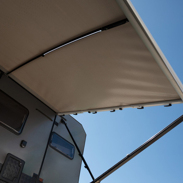 Aussie Traveller Curved Roof Rafter with Led - White